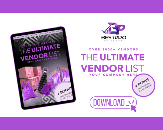 3000+ Ultimate Vendor List