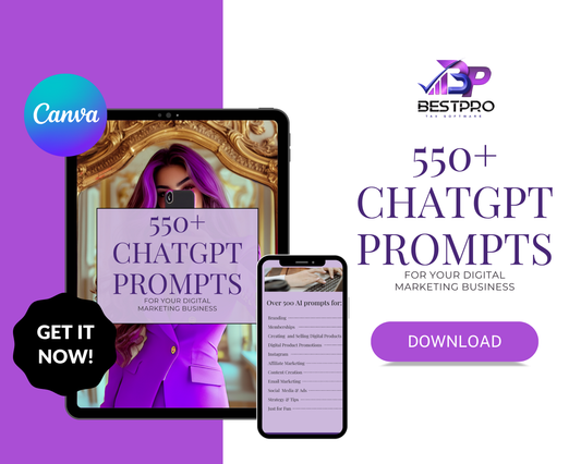 550 + Chat Gpt Prompts For Your Biz